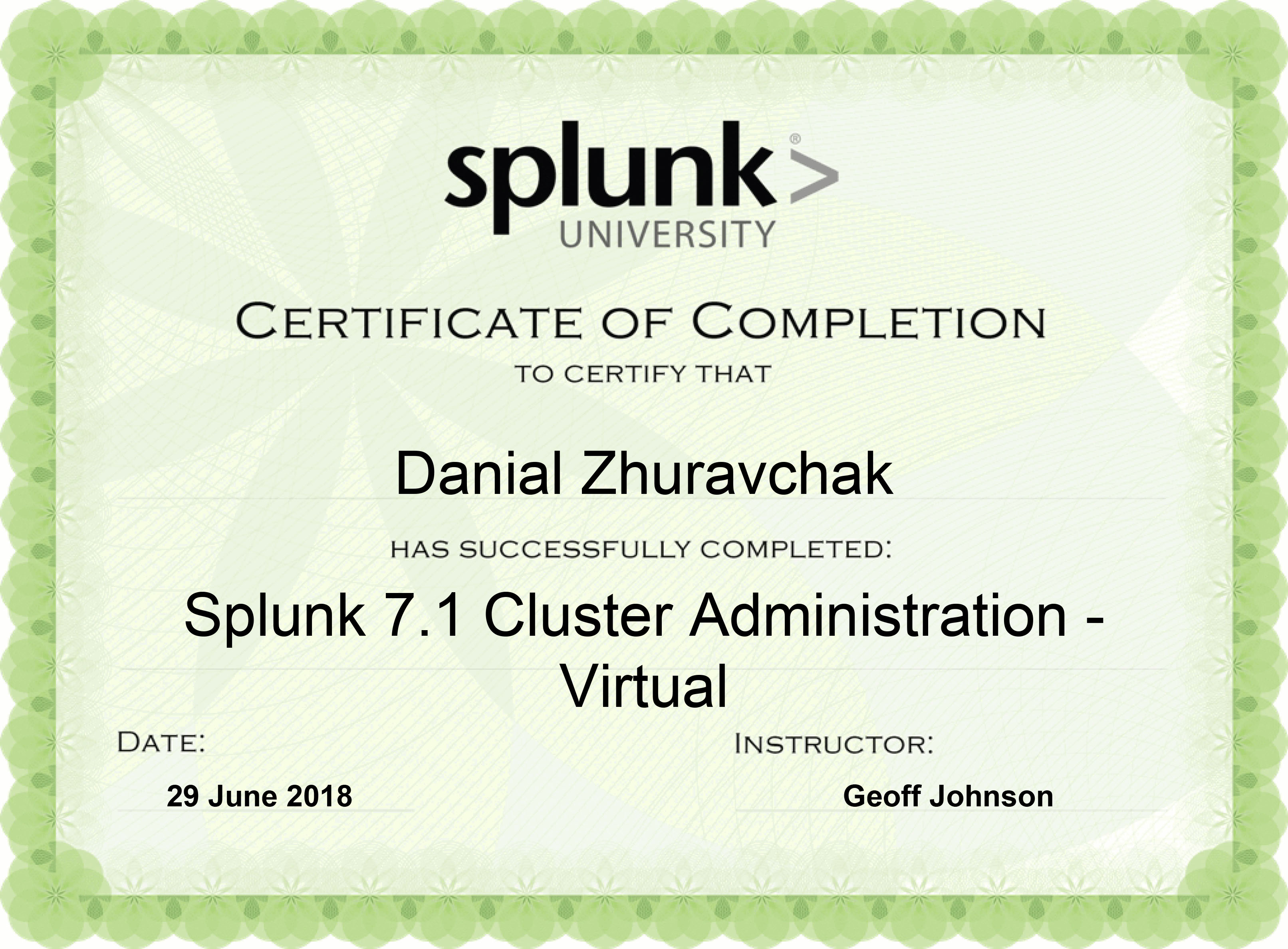 UnderDefense s engineer unlocked Splunk certifications