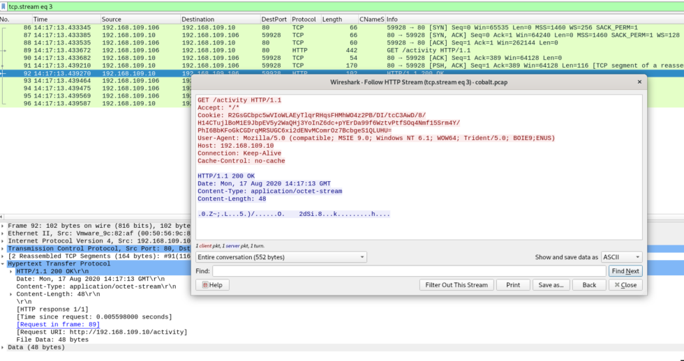 How to Detect CobaltStrike Command & Control Communication - UnderDefense