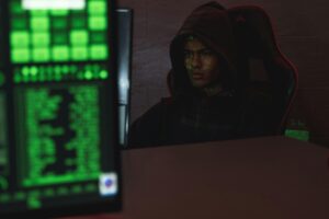 IT specialist making penetration tests