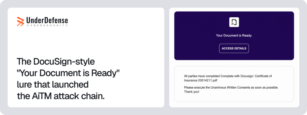 DocuSign-style message